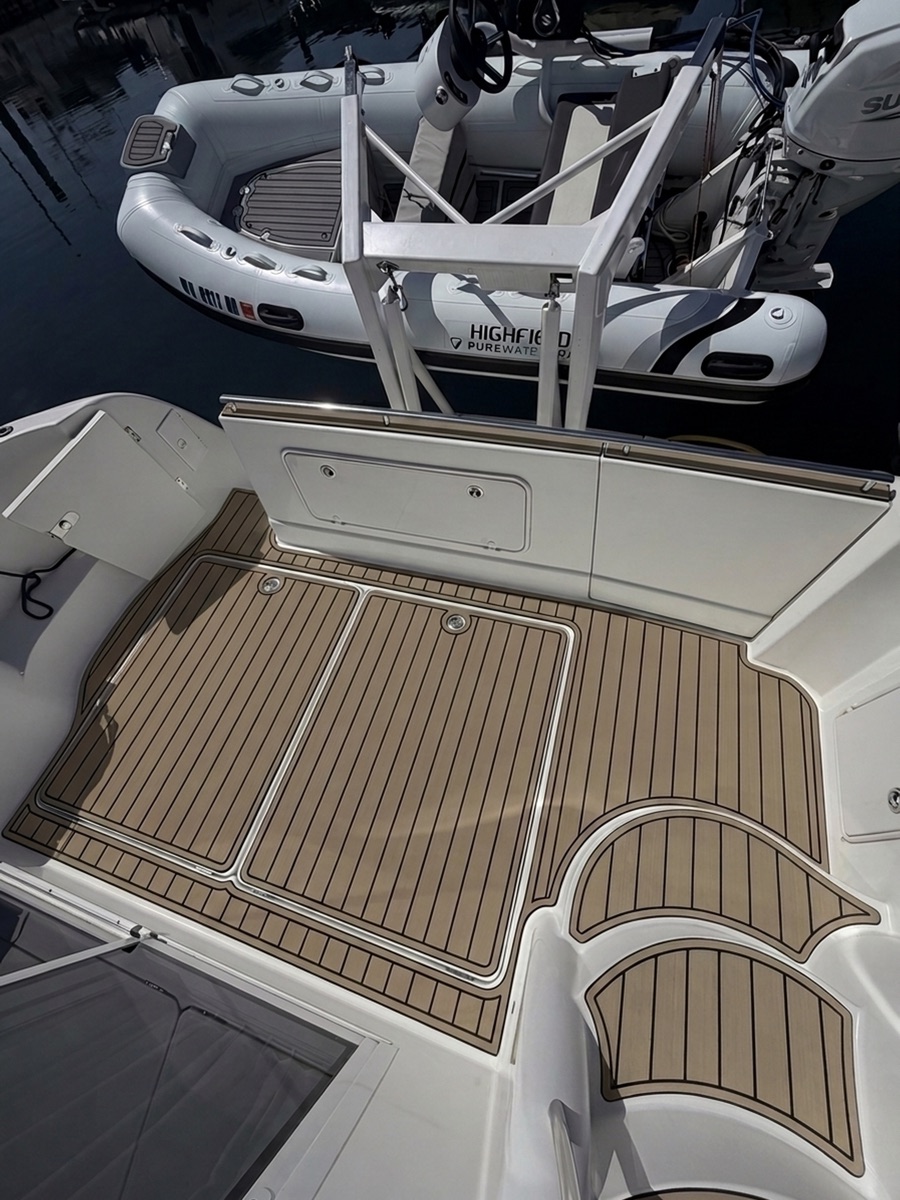 Rendered boat deck after AI visualization